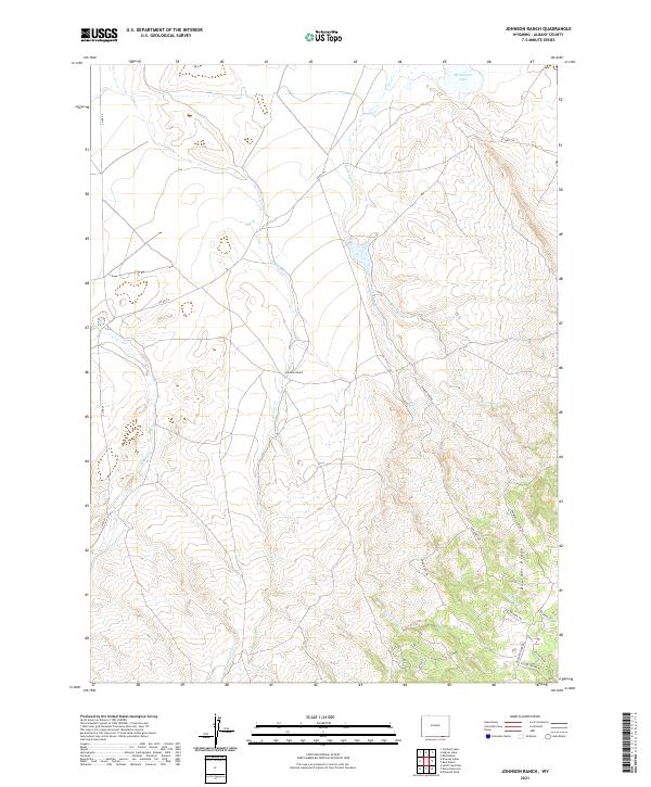 Johnson Ranch, WY — USGS 7.5-minute topo (2021)