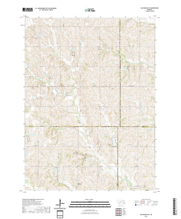 Valparaiso SW, NE — USGS 7.5-minute topo (2021)