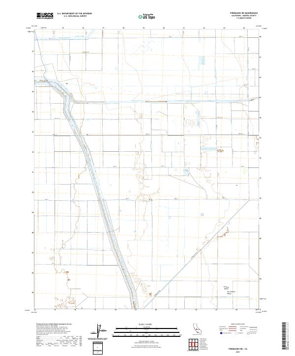 Firebaugh NE, CA — USGS 7.5-minute topo (2021)