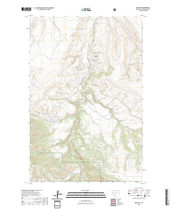 Riceville, MT — USGS 7.5-minute topo (2024)