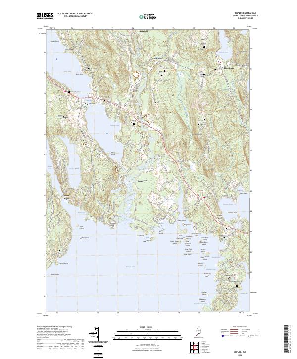 Naples, ME — USGS 7.5-minute topo (2024)