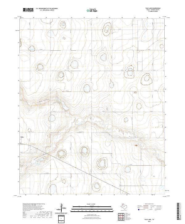 Tule Lake, TX — USGS 7.5-minute topo (2022)