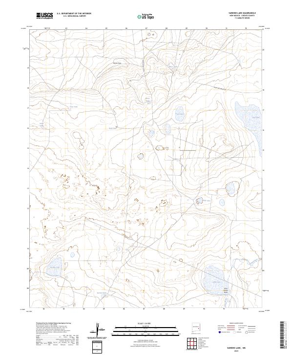 Sardine Lake, NM — USGS 7.5-minute topo (2023)