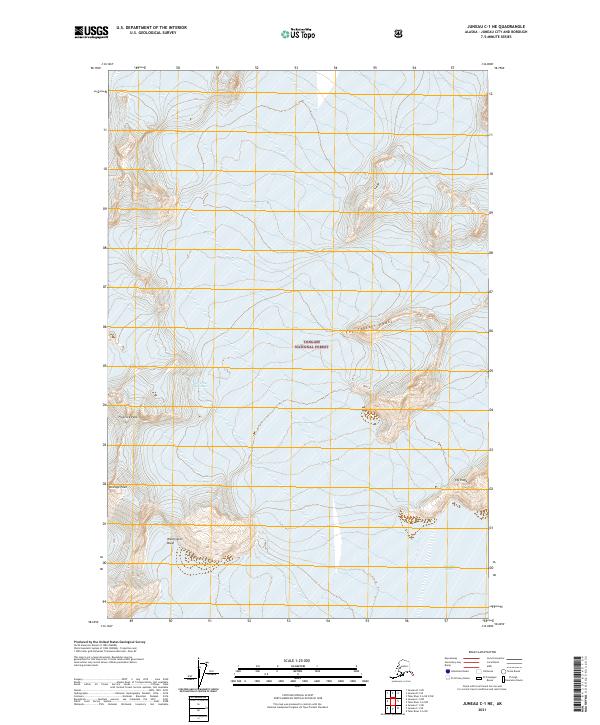 Juneau C-1 NE, AK — USGS 7.5-minute topo (2021)