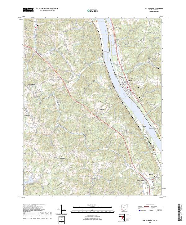 New Richmond, OH-KY — USGS 7.5-minute topo (2023)