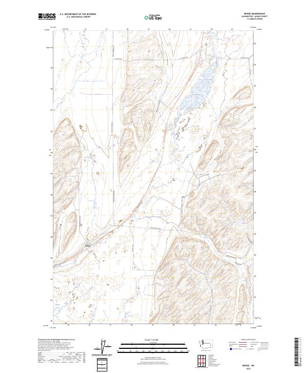 Benge, WA — USGS 7.5-minute topo (2023)