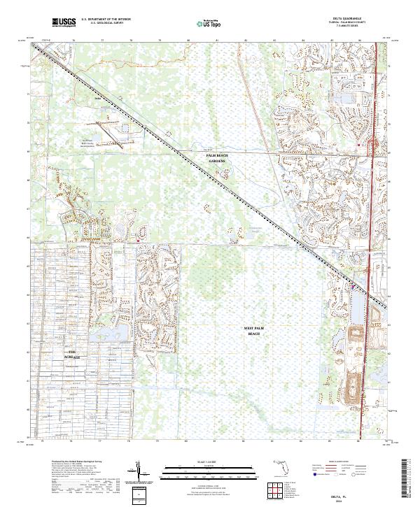 Delta, FL — USGS 7.5-minute topo (2024)