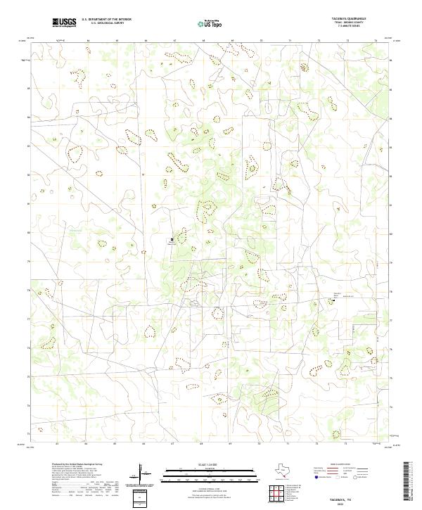 Tacubaya, TX — USGS 7.5-minute topo (2022)