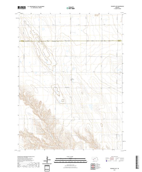 Wauneta SW, NE — USGS 7.5-minute topo (2021)