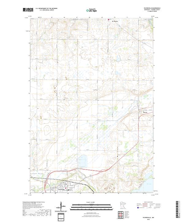 Paynesville, MN — USGS 7.5-minute topo (2022)