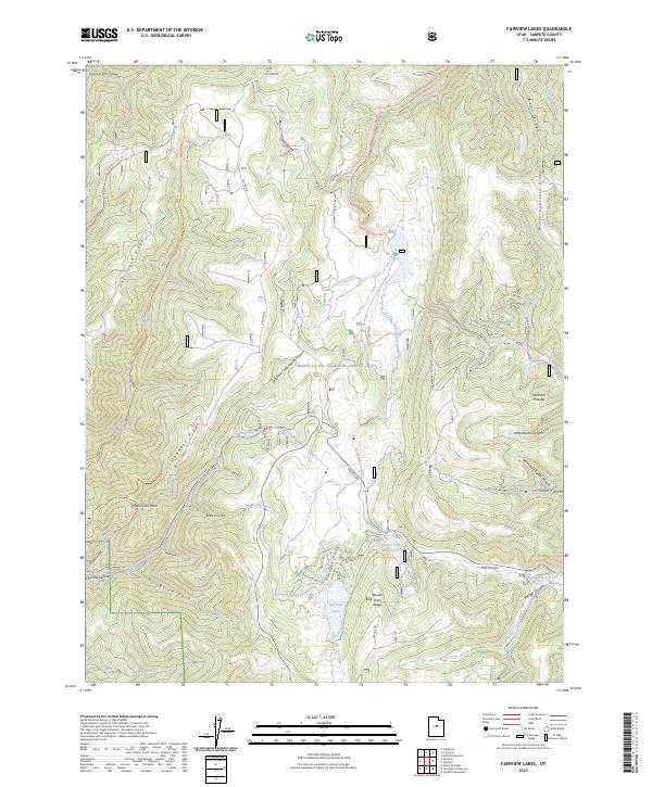 Fairview Lakes, UT — USGS 7.5-minute topo (2023)