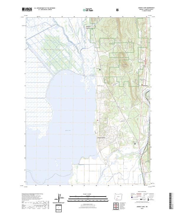 Agency Lake, OR — USGS 7.5-minute topo (2024)