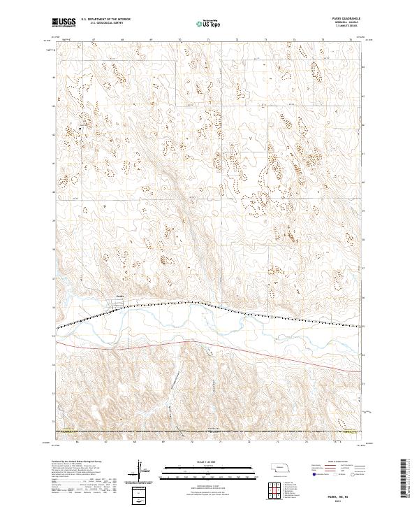 Parks, NE-KS — USGS 7.5-minute topo (2021)