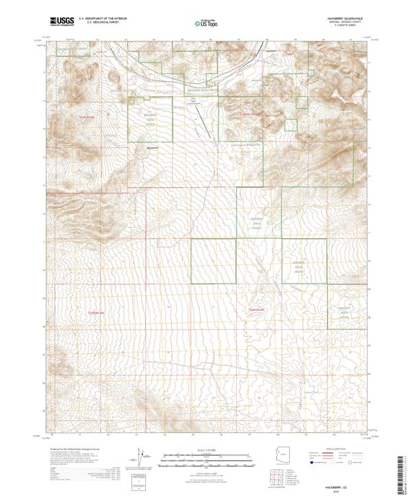 Hackberry, AZ — USGS 7.5-minute topo (2026)