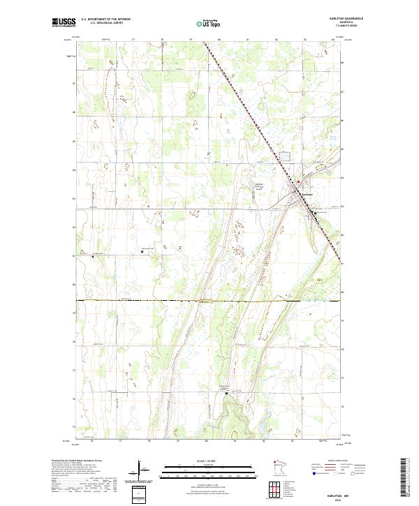 Karlstad, MN — USGS 7.5-minute topo (2022)