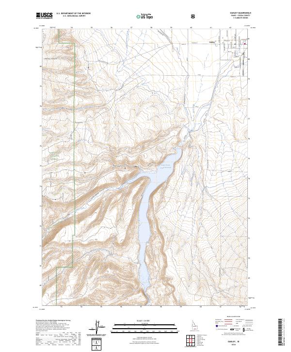 Oakley, ID — USGS 7.5-minute topo (2024)