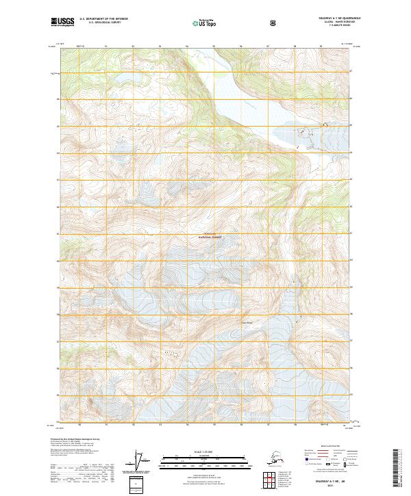 Skagway A-1 NE, AK — USGS 7.5-minute topo (2021)