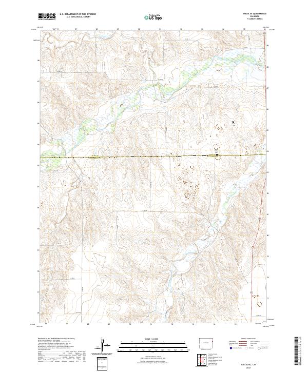 Idalia SE, CO — USGS 7.5-minute topo (2022)
