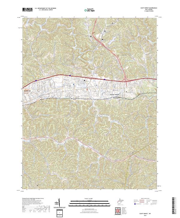 Scott Depot, WV — USGS 7.5-minute topo (2023)