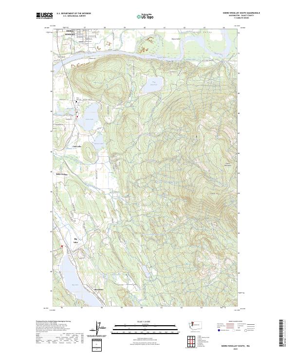 Sedro-Woolley South, WA — USGS 7.5-minute topo (2023)