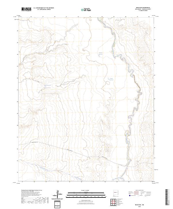 Belen NW, NM — USGS 7.5-minute topo (2023)