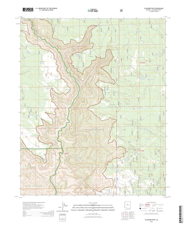 Sycamore Point, AZ — USGS 7.5-minute topo (2026)
