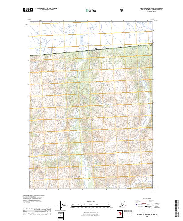 Bradfield Canal C-6 SE, AK-BC — USGS 7.5-minute topo (2024)