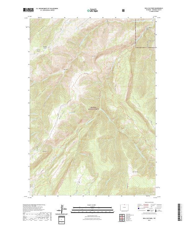Bull Elk Park, WY — USGS 7.5-minute topo (2021)