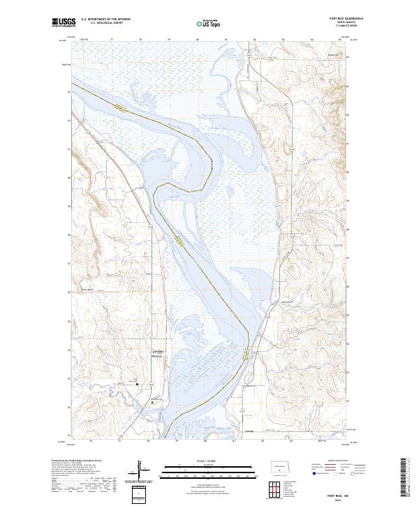 Fort Rice, ND — USGS 7.5-minute topo (2024)