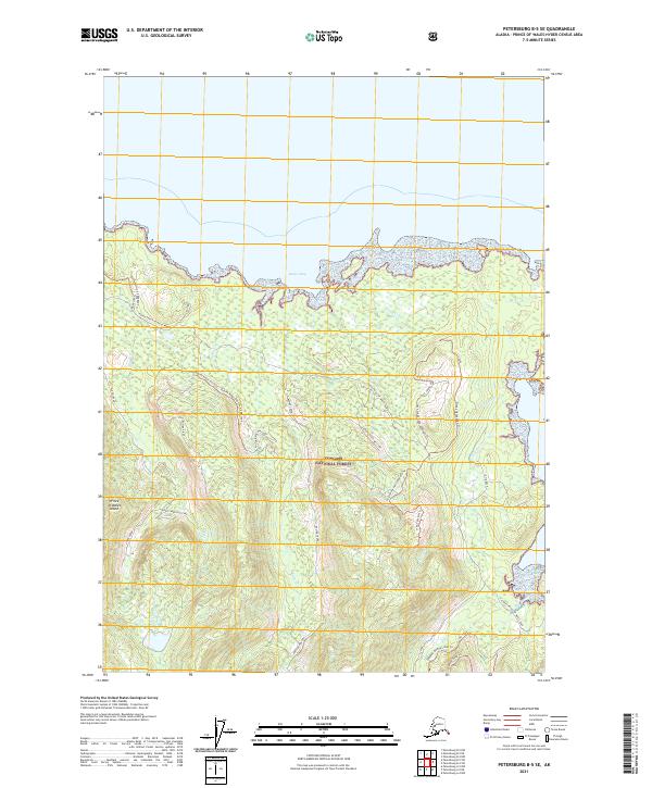 Petersburg B-5 SE, AK — USGS 7.5-minute topo (2021)