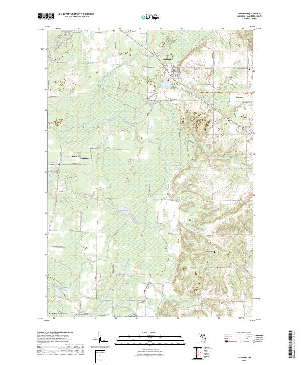 Copemish, MI — USGS 7.5-minute topo (2023)
