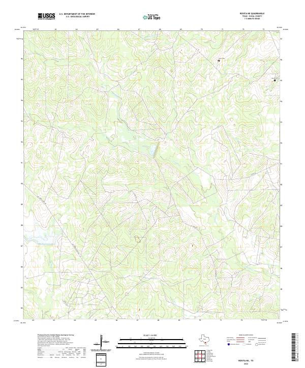 Rosita NE, TX — USGS 7.5-minute topo (2022)