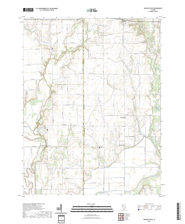 Oblong South, IL — USGS 7.5-minute topo (2024)