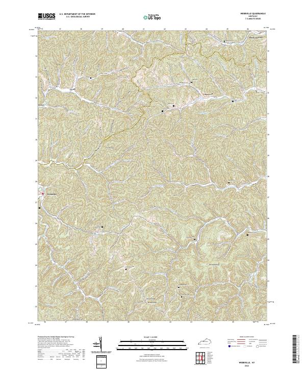 Webbville, KY — USGS 7.5-minute topo (2022)