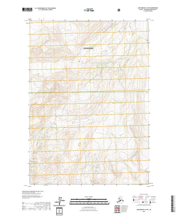 Anchorage A-5 SW, AK — USGS 7.5-minute topo (2023)