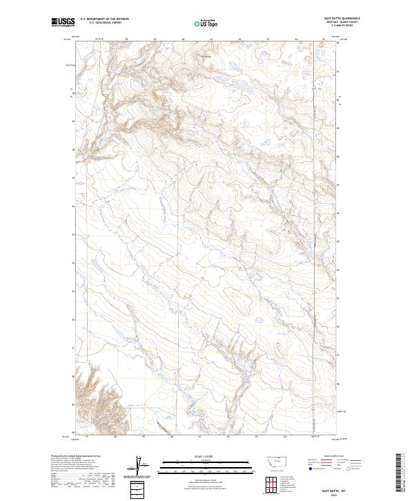 East Butte, MT — USGS 7.5-minute topo (2024)