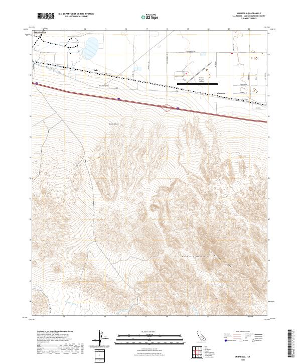 Minneola, CA — USGS 7.5-minute topo (2021)