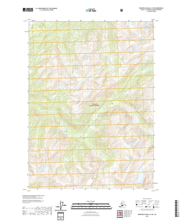 Bradfield Canal A-3 SW, AK — USGS 7.5-minute topo (2021)