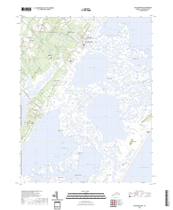Wachapreague, VA — USGS 7.5-minute topo (2022)