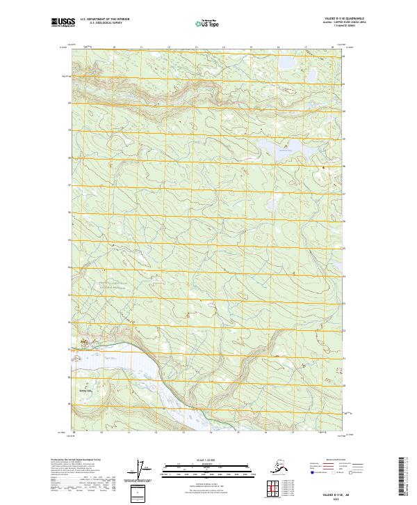 Valdez D-3 SE, AK — USGS 7.5-minute topo (2023)
