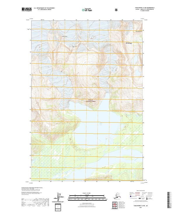 Taku River C-6 SW, AK — USGS 7.5-minute topo (2021)