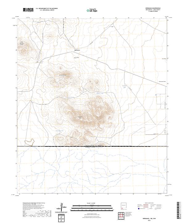 Hermanas, NM,CHH, US — USGS 7.5-minute topo (2023)