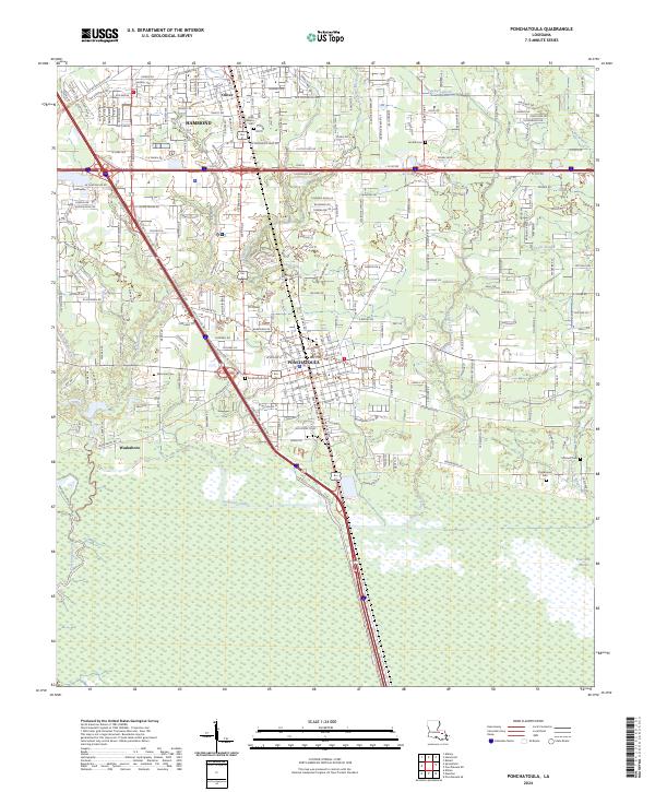 Ponchatoula, LA — USGS 7.5-minute topo (2024)