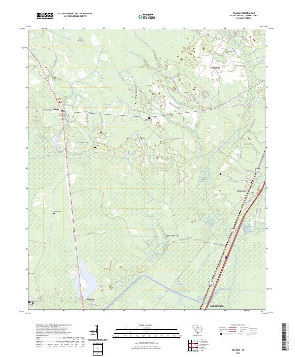 Tillman, SC — USGS 7.5-minute topo (2024)