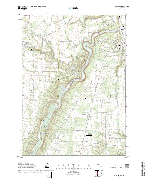 Mount Morris, NY — USGS 7.5-minute topo (2023)