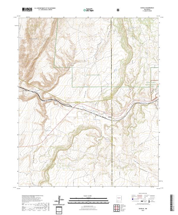 Scholle, NM — USGS 7.5-minute topo (2023)