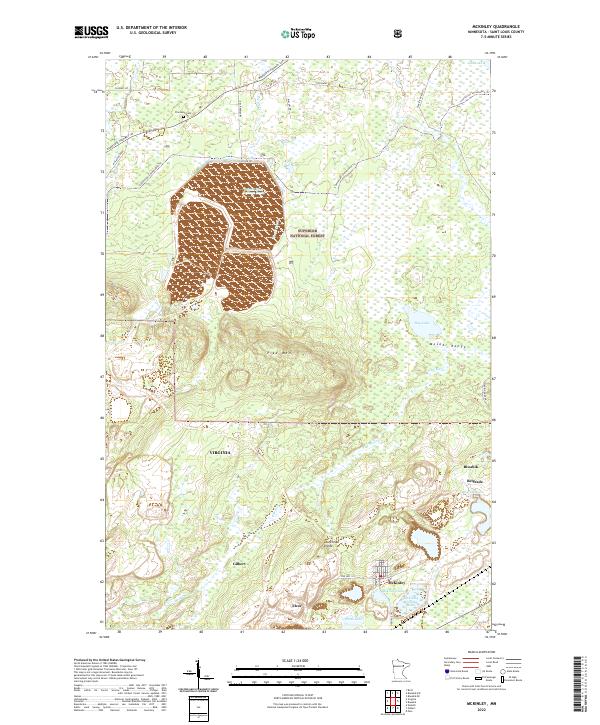 McKinley, MN — USGS 7.5-minute topo (2022)