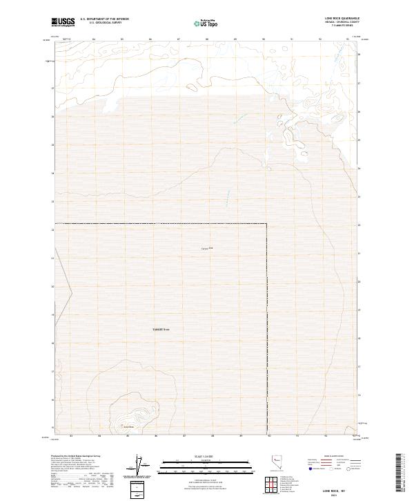 Lone Rock, NV — USGS 7.5-minute topo (2021)