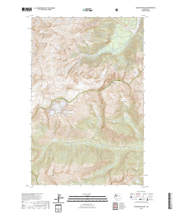 Glacier Peak East, WA — USGS 7.5-minute topo (2023)