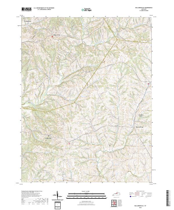Ballardsville, KY — USGS 7.5-minute topo (2022)